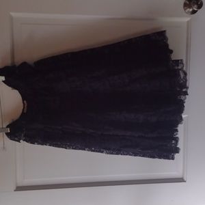 Black lace petticoat